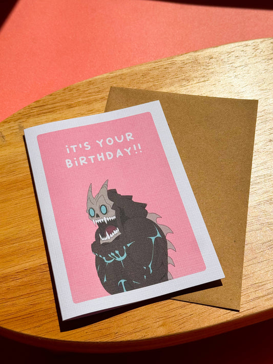 "It's Your Birthday!!" - Kaiju Number 8 Inspired Greeting Card