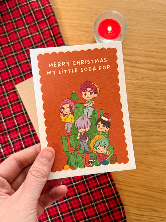 Merry Christmas My Little Soda Pop – SAJA Boys Inspired Christmas Card