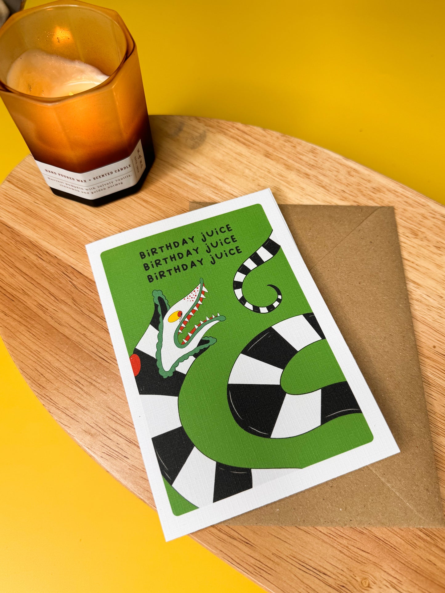 "Birthday Juice" - Beetlejuice Inspired Greeting Card