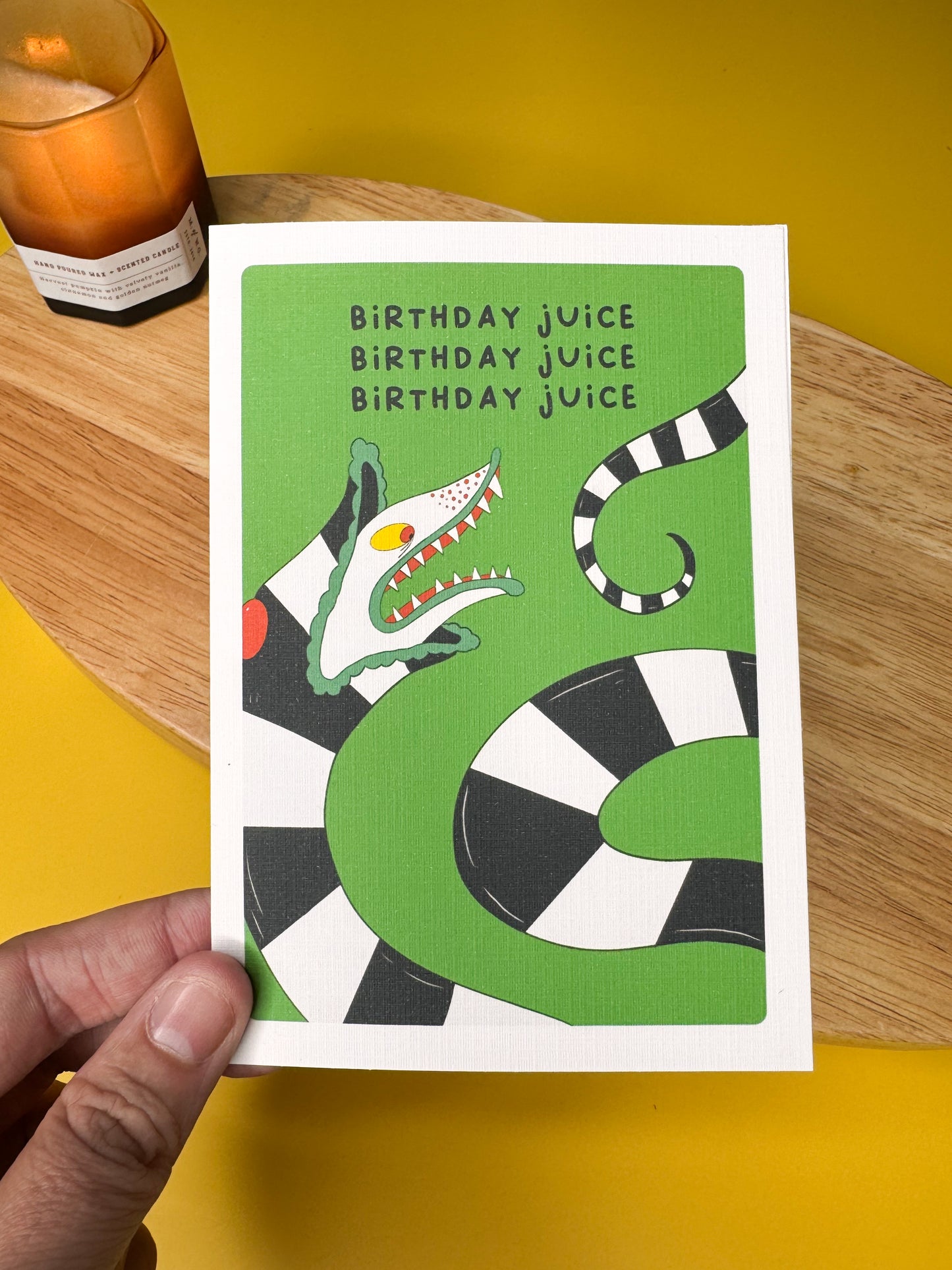 "Birthday Juice" - Beetlejuice Inspired Greeting Card