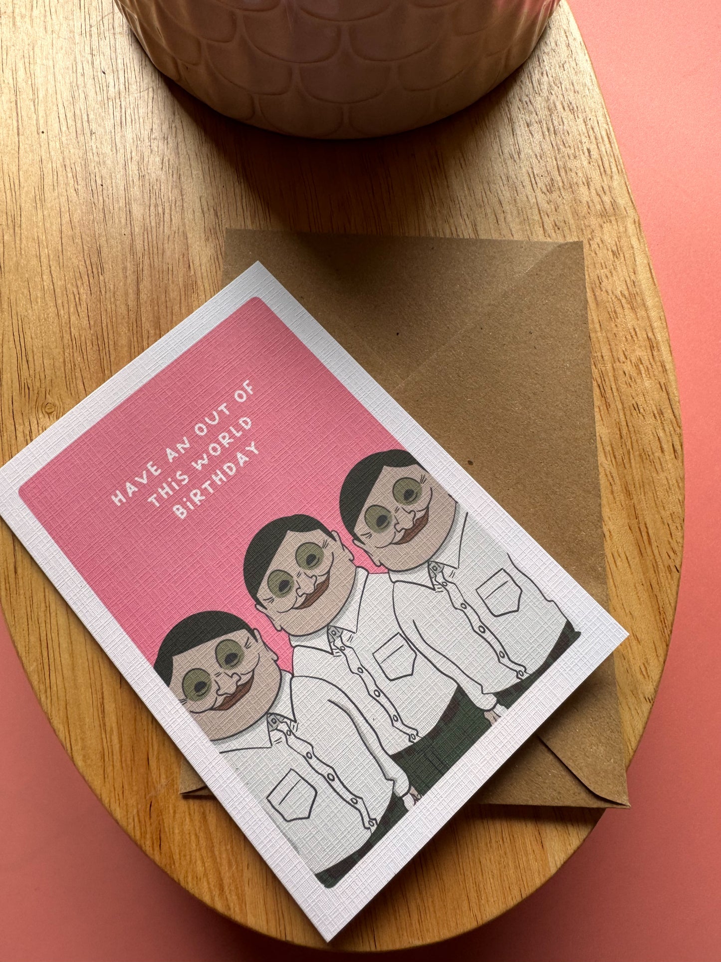 "Out of This World Birthday" - Dandadan Inspired Greeting Card