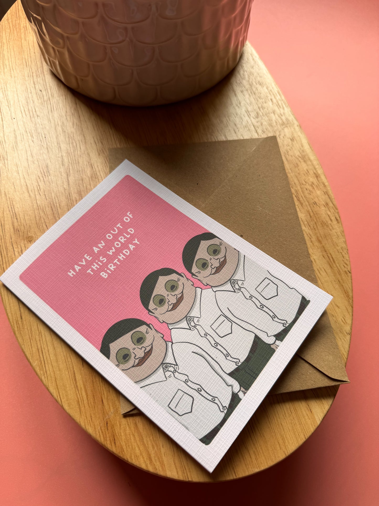 "Out of This World Birthday" - Dandadan Inspired Greeting Card
