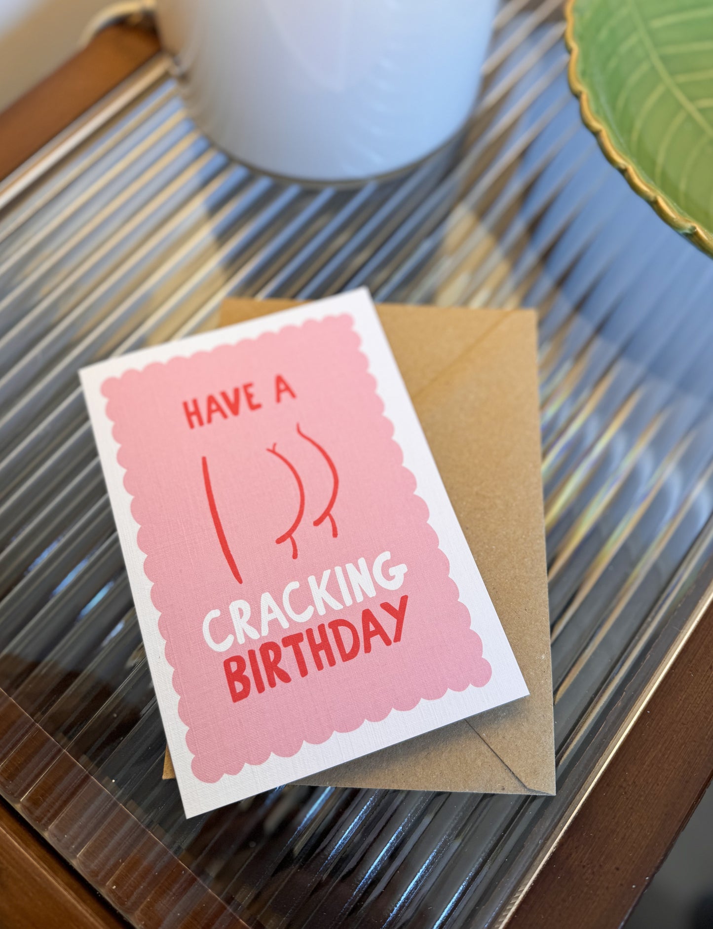 Funny Birthday Card – “Have a Cracking Birthday” | Cheeky Bum Birthday Card by Little Bu Studios