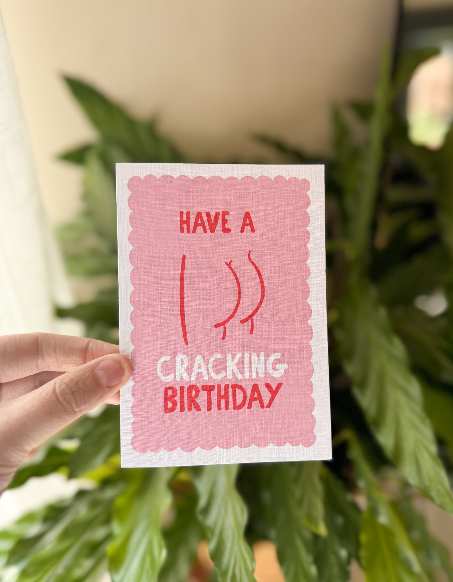 Funny Birthday Card – “Have a Cracking Birthday” | Cheeky Bum Birthday Card by Little Bu Studios