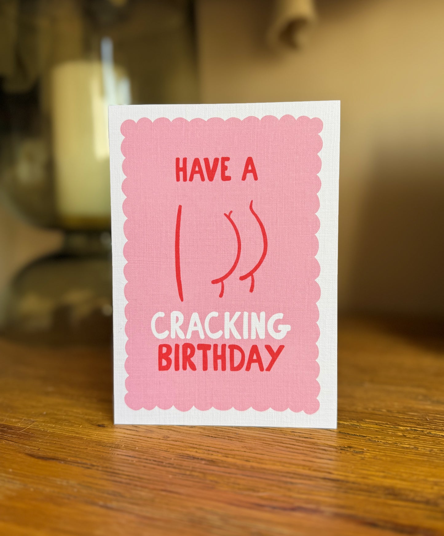 Funny Birthday Card – “Have a Cracking Birthday” | Cheeky Bum Birthday Card by Little Bu Studios