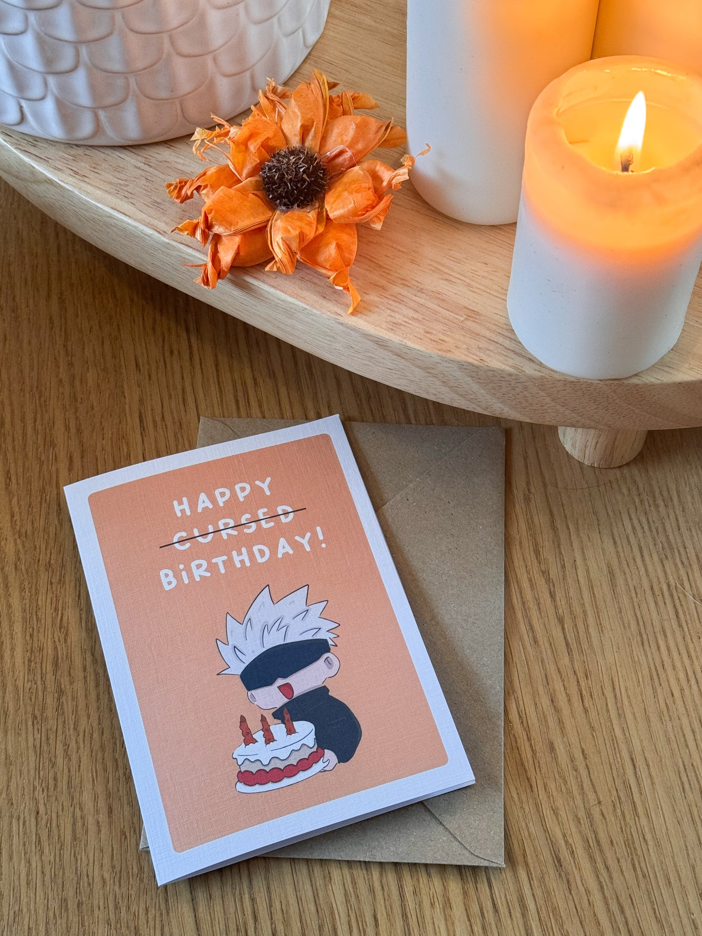 Happy Cursed Birthday – Jujutsu Kaisen Satoru Gojo Greeting Card
