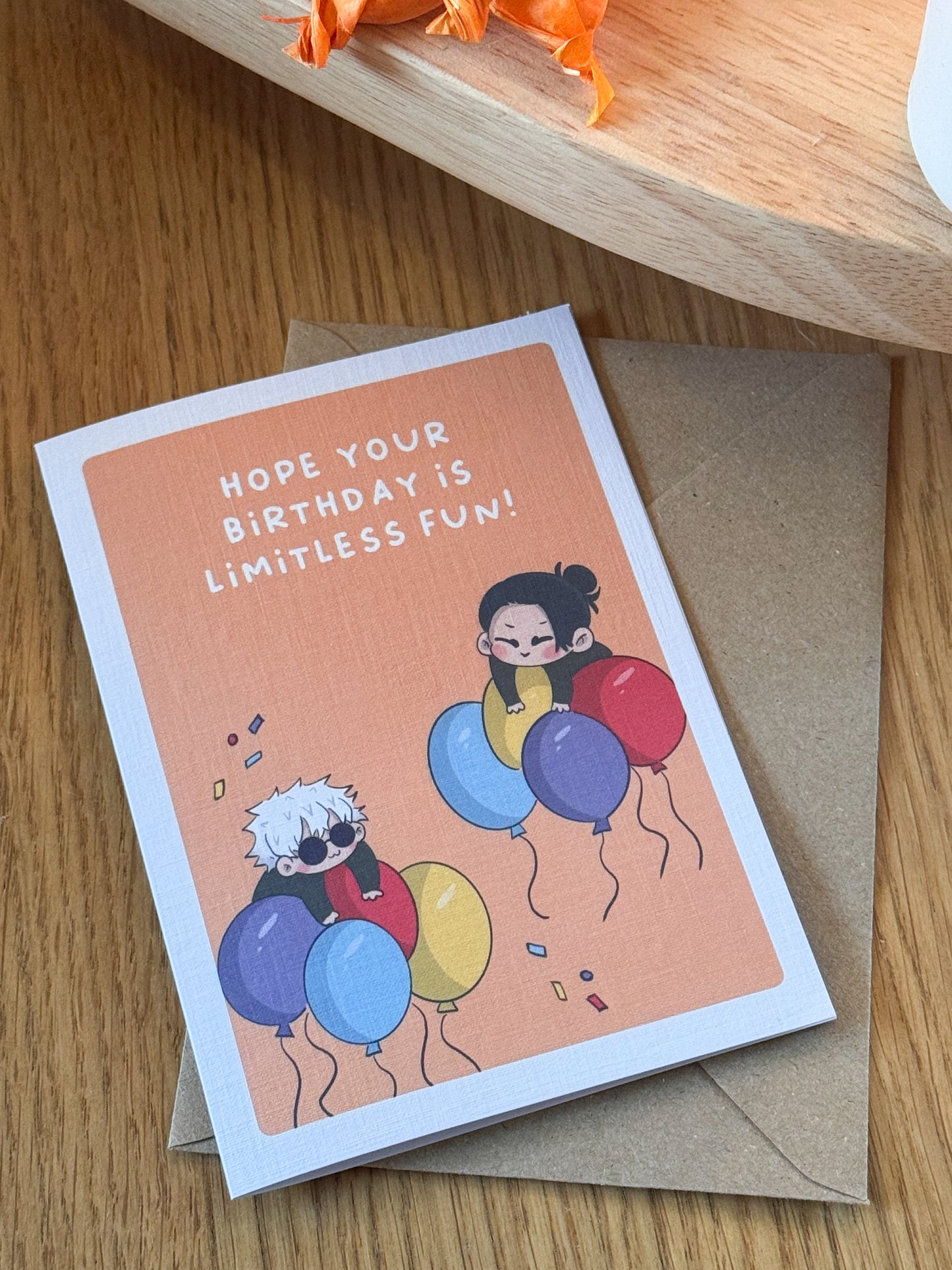 Hope Your Birthday is Limitless Fun – Jujutsu Kaisen Satoru & Geto Greeting Card