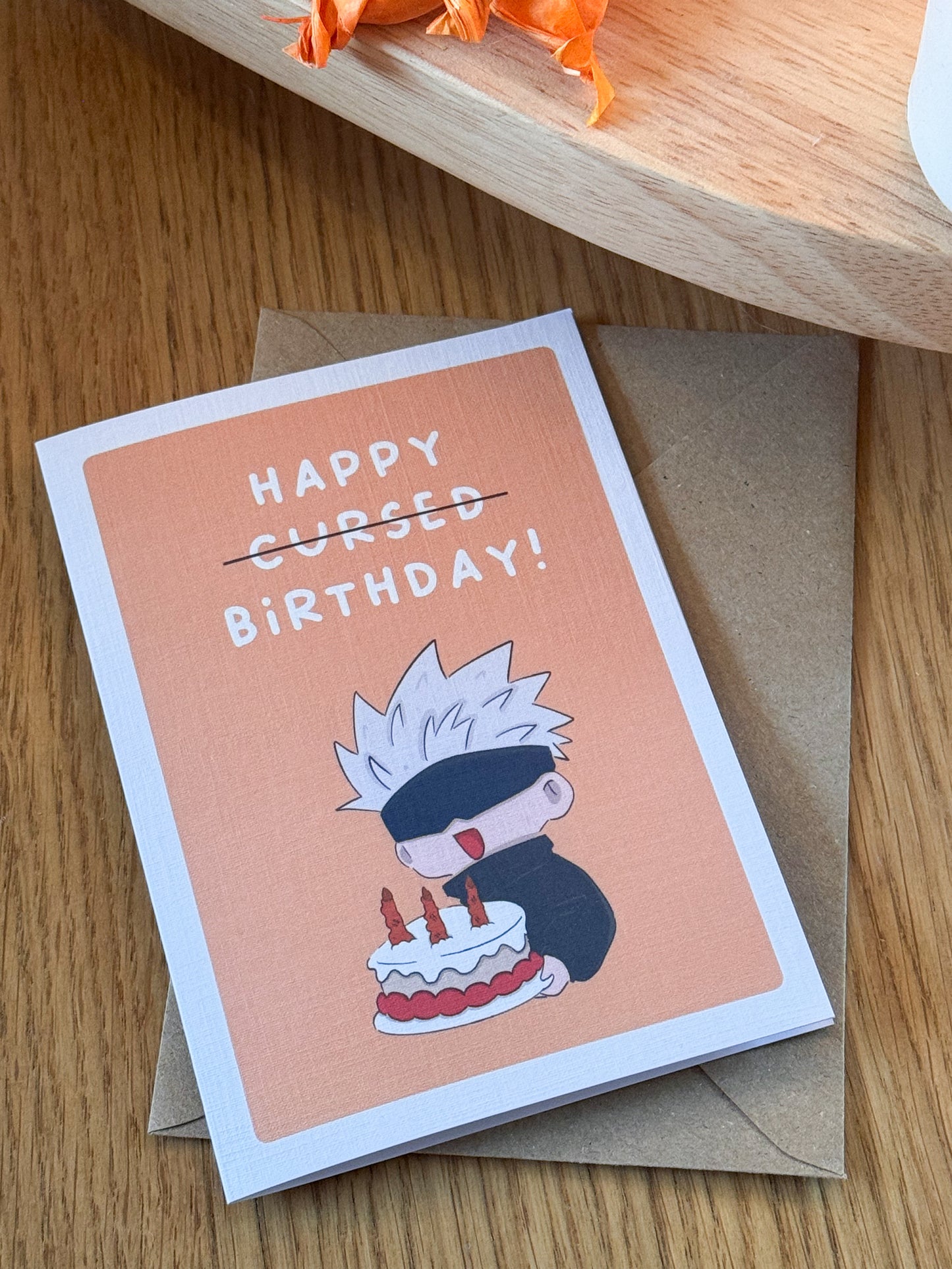 Happy Cursed Birthday – Jujutsu Kaisen Satoru Gojo Greeting Card