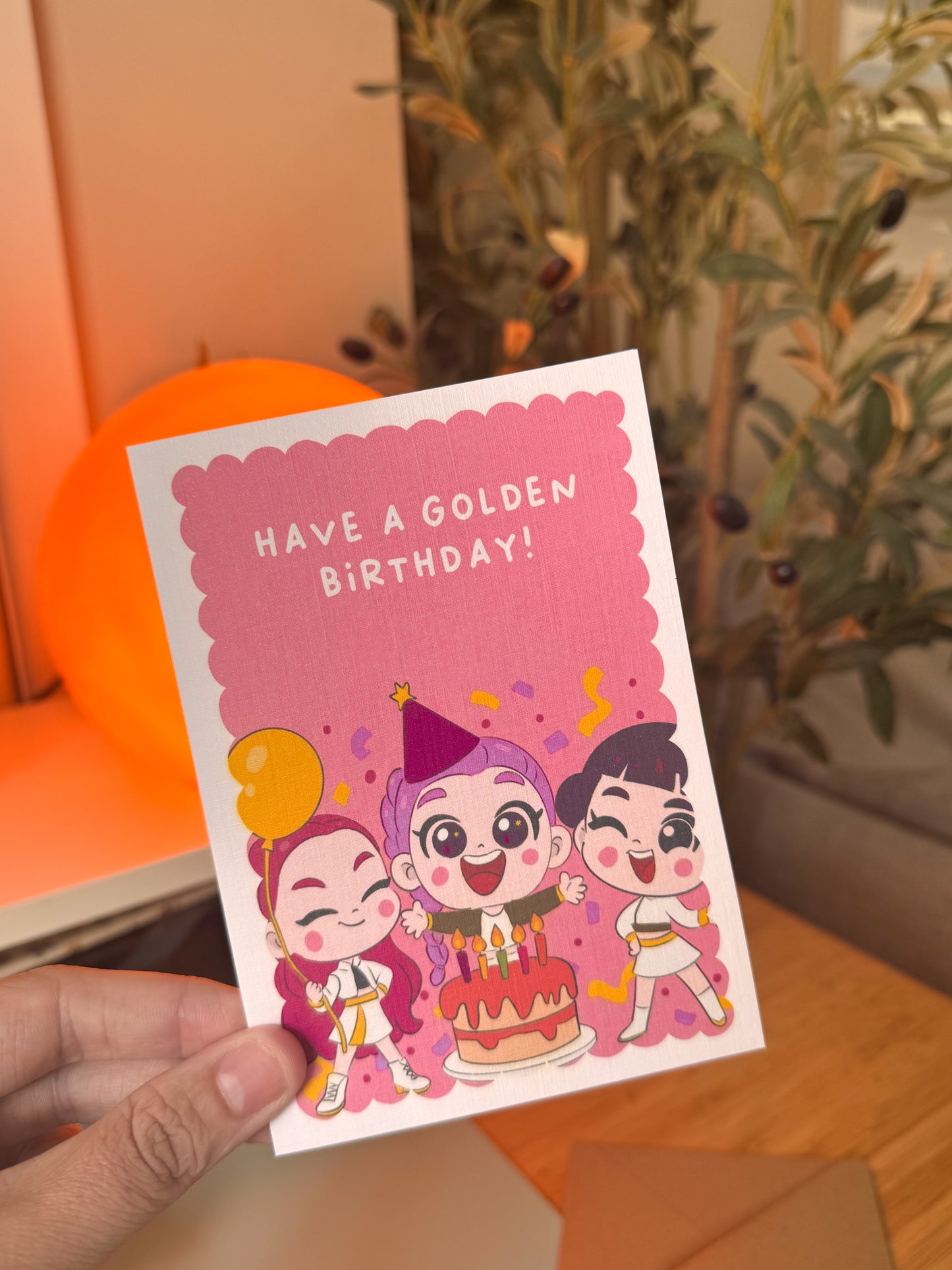 Huntrix K-Pop Demon Hunters Birthday Card