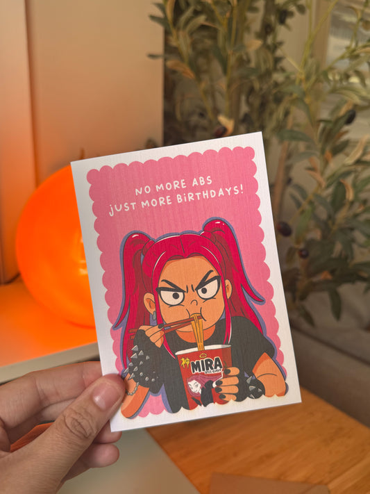 No More Abs, Just More Birthdays! - K-Pop Demon Hunters Birthday Card