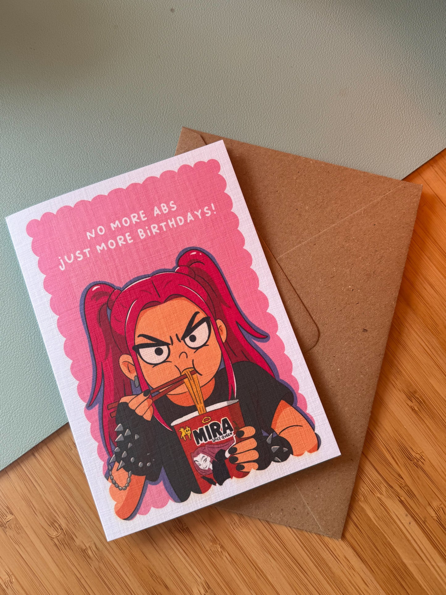 No More Abs, Just More Birthdays! - K-Pop Demon Hunters Birthday Card