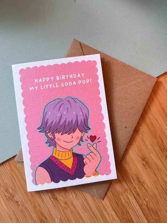 Happy Birthday, My Little Soda Pop! - K-Pop Demon Hunters Birthday Card - Mystery Saja