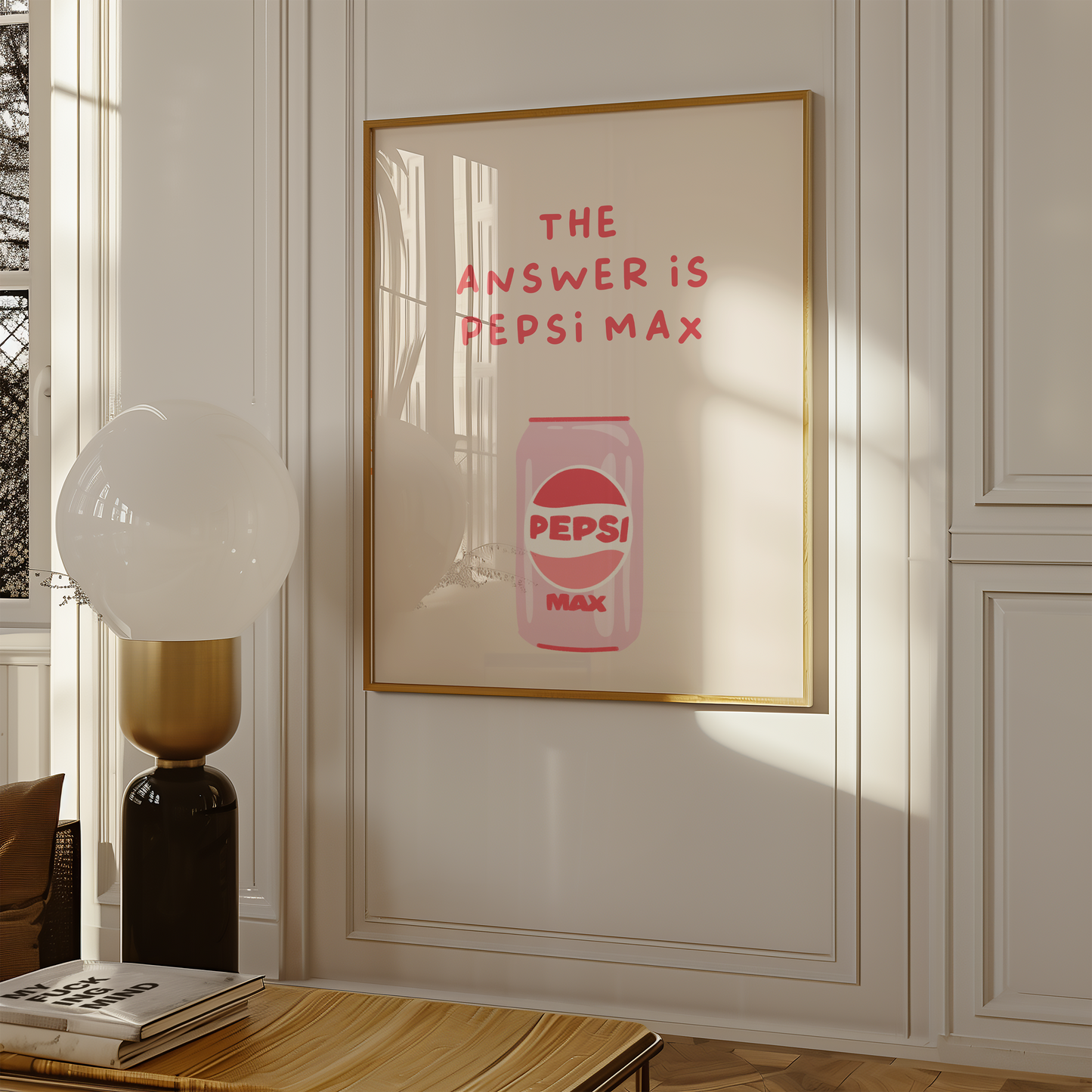 Little Bu Art Print - "The Answer is Pepsi Max" | Funny Pop Culture Wall Art | Kitchen and Bar Decor