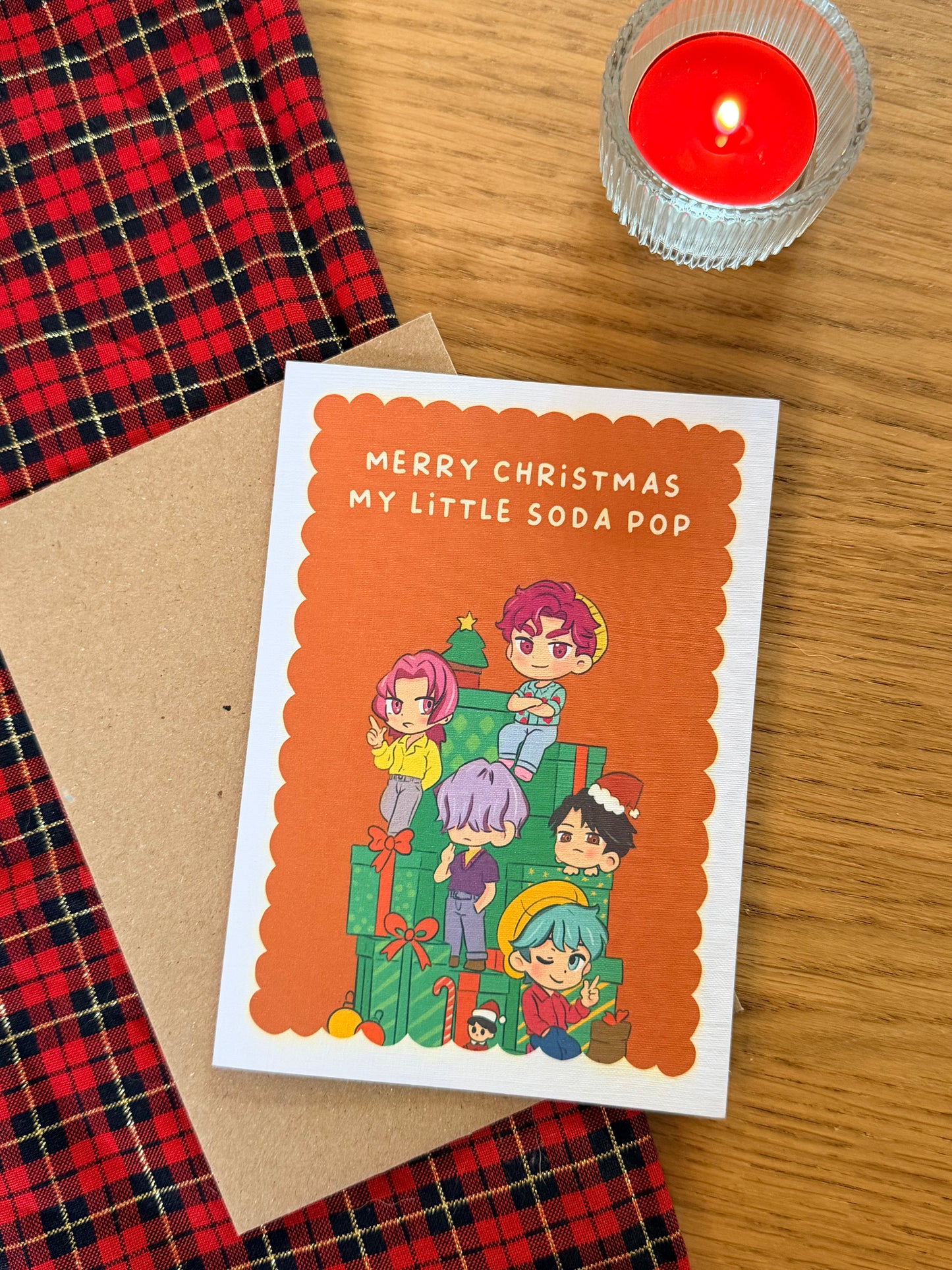 Merry Christmas My Little Soda Pop – SAJA Boys Inspired Christmas Card