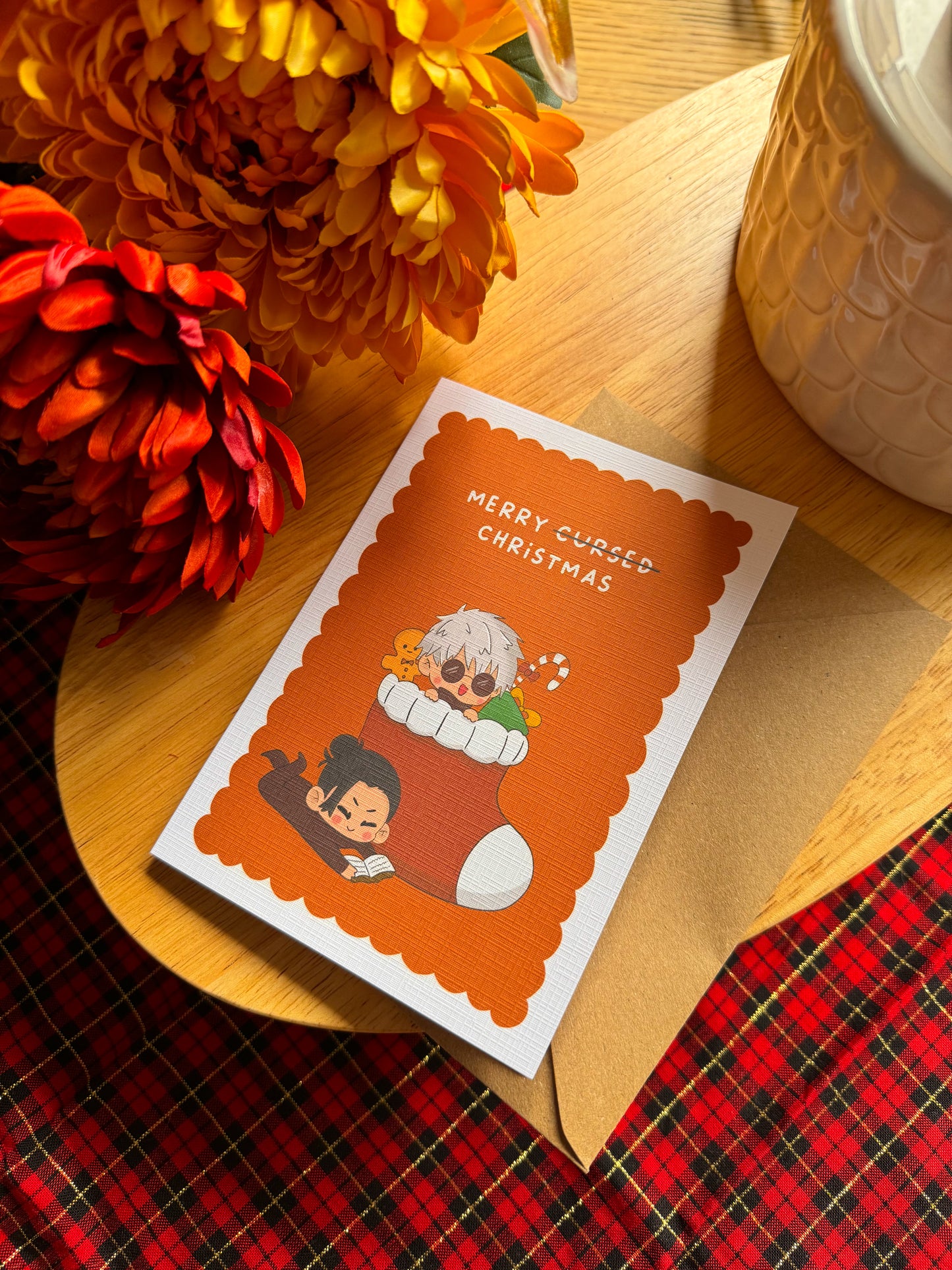 Merry Cursed Christmas – Jujutsu Kaisen Greeting Card