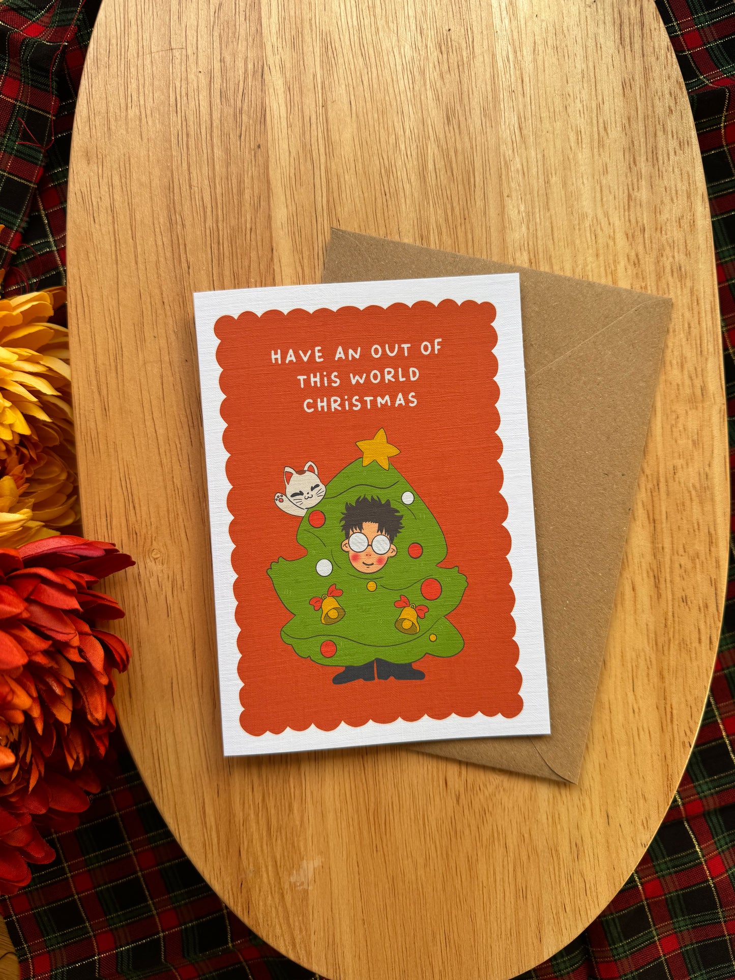 Have an Out of This World Christmas – Dandadan Christmas Card