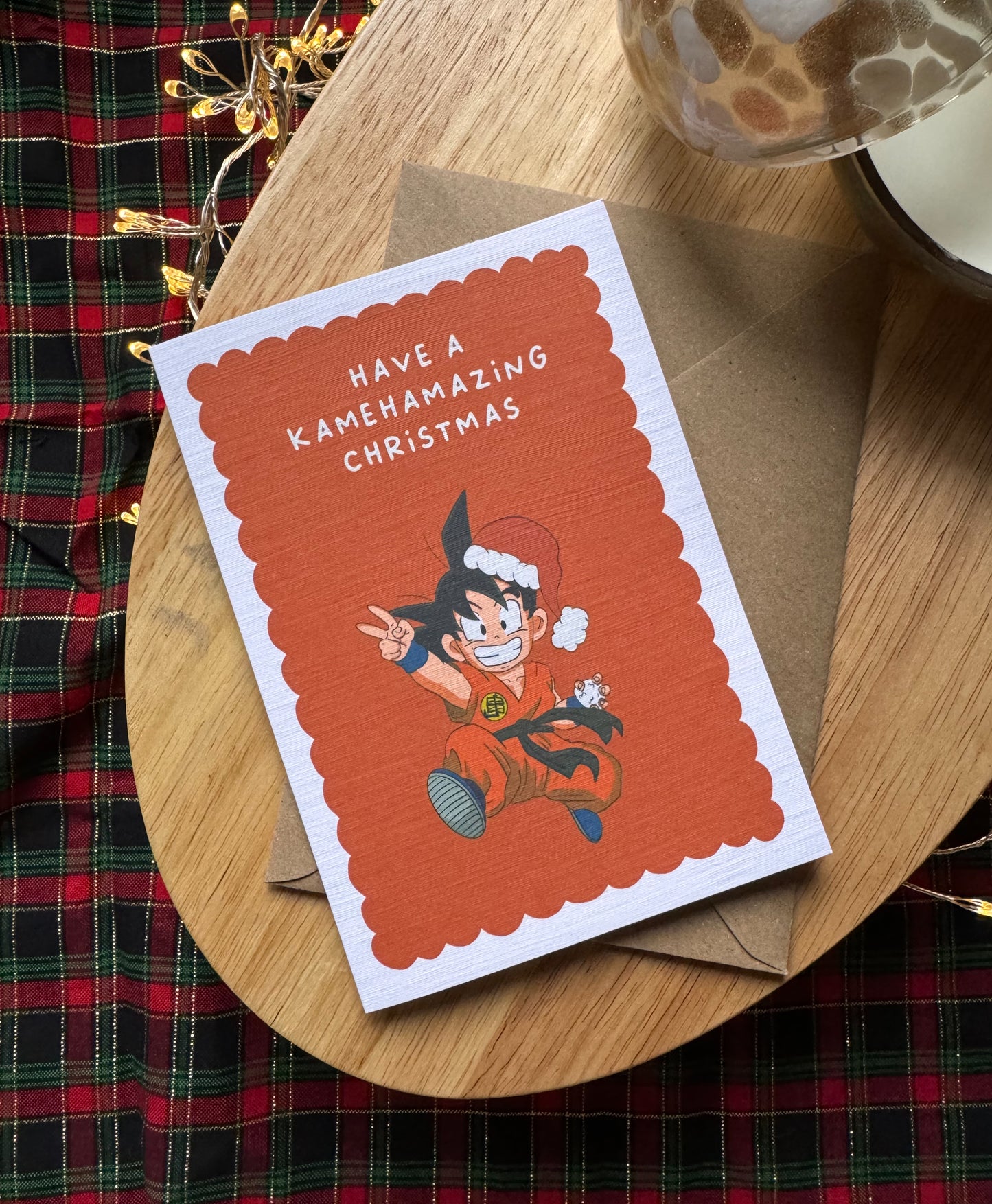 Have a Kamehamazing Christmas – Dragon Ball Z Inspired Card