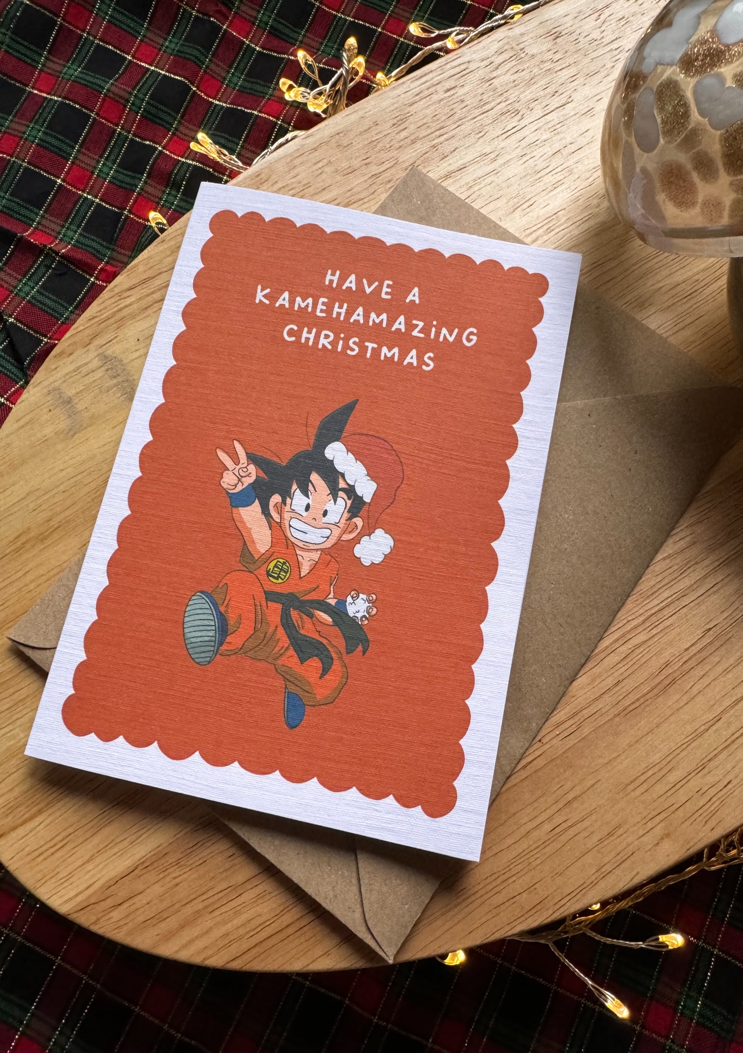 Have a Kamehamazing Christmas – Dragon Ball Z Inspired Card