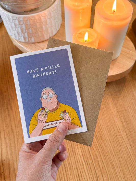 Have a Killer Birthday – Sakamoto Days Inspired Greeting Card