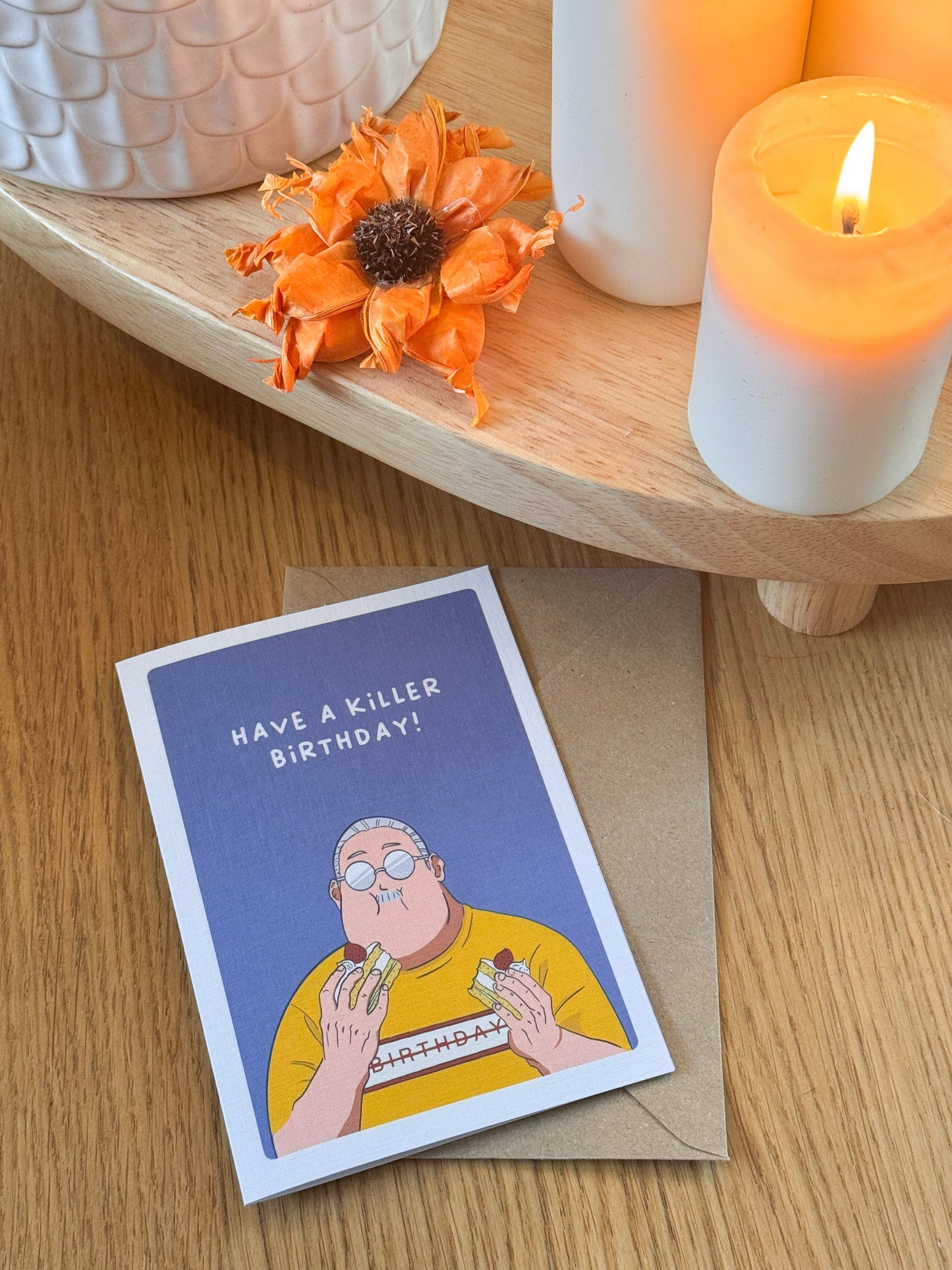 Have a Killer Birthday – Sakamoto Days Inspired Greeting Card