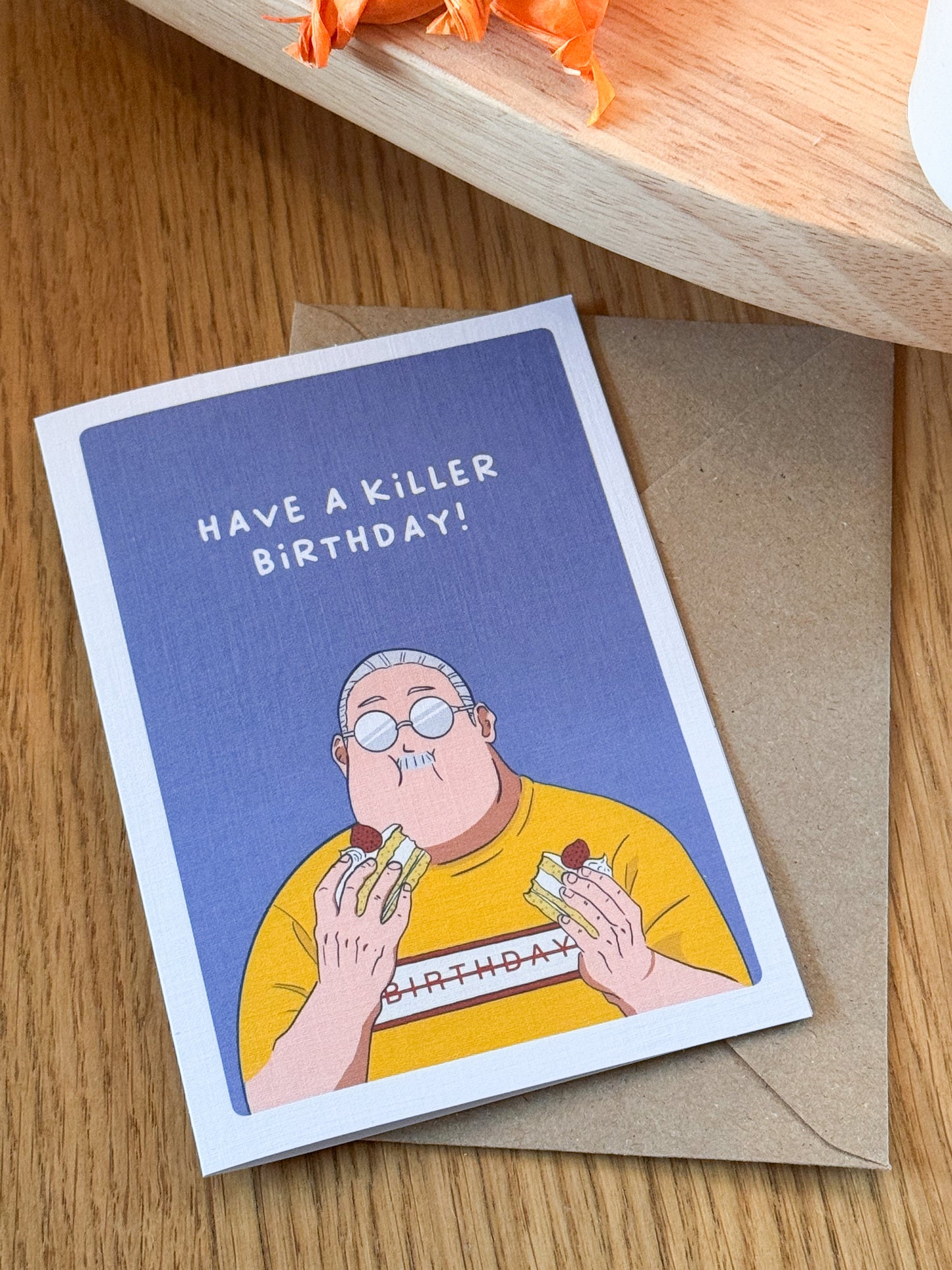 Have a Killer Birthday – Sakamoto Days Inspired Greeting Card