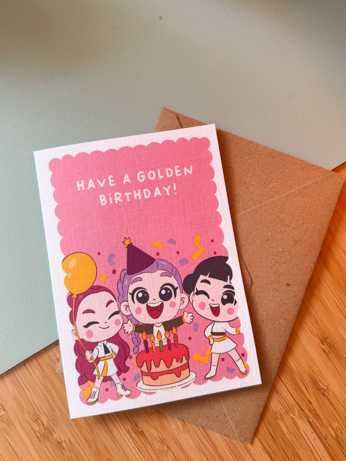 Huntrix K-Pop Demon Hunters Birthday Card