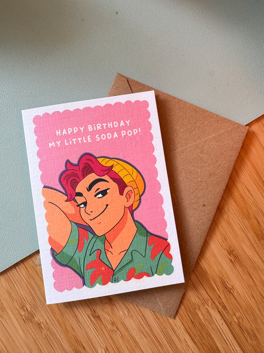 Happy Birthday, My Little Soda Pop! - K-Pop Demon Hunters Birthday Card - Abby Saja